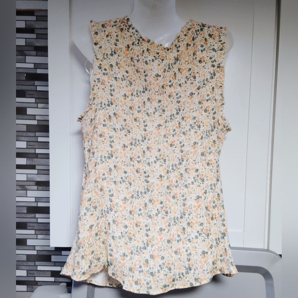 Wonderly Sleeveless Button Front Blouse Sz-1x - Picture 4 of 5